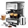 Espresso Machine, Espresso and Cappuccino latte Maker 20 Bar Pump Coffee Machine Compatible with ESE POD capsules filter&Milk Frother Steam Wand,950W