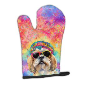 Shih Tzu Hippie Dawg Oven Mitt Heat Resistant Thick Oven Mitt for Hot Pans and Oven, Kitchen Mitt Protect Hands, Cooking Baking Glove