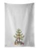 NEW Havapoo #2 Christmas Tree Kitchen Towel Set of 2 White Dish Towels Decorative Bathroom Hand towel for Hand, Face, Hair, Yoga, Tea, Dishcloth