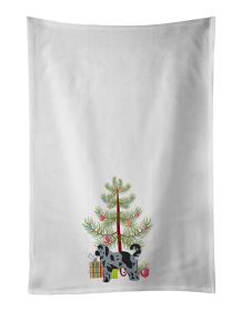 NEW Aussiedoodle #2 Christmas Tree Kitchen Towel Set of 2 White Dish Towels Decorative Bathroom Hand towel for Hand, Face, Hair, Yoga, Tea, Dishcloth