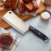 Farberware Classic 6-inch Triple Riveted Cleaver Knife with Endcap and Black Handle