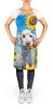 Bedlington Terrier in Sunflowers Apron Cooking Kitchen Server Baking Crafts Gardening for Adult Women Men, Unisex, Large, Multicolor