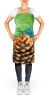 Maine White Pine Cone and Tassels in Watercolor Apron Cooking Kitchen Server Baking Crafts Gardening for Adult Women Men, Unisex, Large, Multicolor