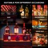 LED Lighted Liquor Bottle Display Shelf, 20 Inch Bar Display Shelf, DIY Illuminated Bottle Shelf with App & Remote Control