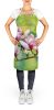 Mississippi Magnolia in Watercolor Apron Cooking Kitchen Server Baking Crafts Gardening for Adult Women Men, Unisex, Large, Multicolor