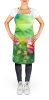 Iowa Wild Prairie Roses in Watercolor Apron Cooking Kitchen Server Baking Crafts Gardening for Adult Women Men, Unisex, Large, Multicolor