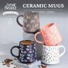 Thyme & Table Assorted Stoneware Coffee Mugs, 16 fl oz, Set of 4