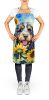 Bernedoodle in Sunflowers Apron Cooking Kitchen Server Baking Crafts Gardening for Adult Women Men, Unisex, Large, Multicolor