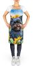 Affenpinscher in Sunflowers Apron Cooking Kitchen Server Baking Crafts Gardening for Adult Women Men, Unisex, Large, Multicolor